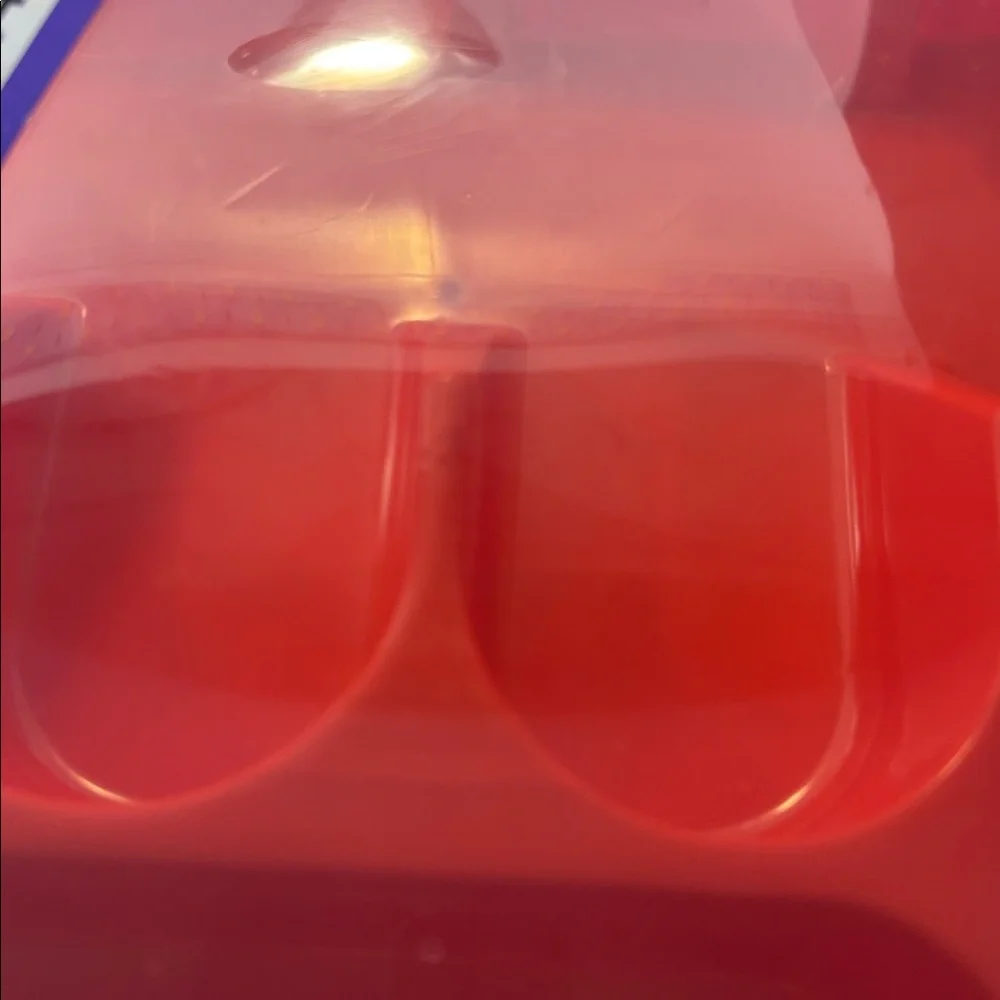 Zilpoo Red Plastic Plastic utensil Storage Box Case NWT